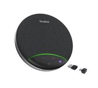 Yealink SP92 Altavoz de Conferencia Bluetooth con Dongle BT51, Micrófono de Conferencia con Cancelación de Ruido IA, Certificado Teams, Ideal para Oficina, Teletrabajo y Reuniones