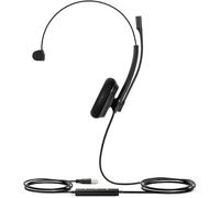 Yealink Telefonia UH34 Lite Mono UC, Auricular con micrófono USB, Negro