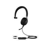 Yealink UH38 Mono Teams Auriculares Inalámbrico y alámbrico Diadema Llamadas/Música USB Tipo C Bluetooth Negro