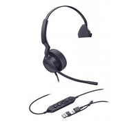 Yealink Yealink UH42 MS Mono USB-CA Auriculares con cable USB-C/A optimizados para Teams con micrófono con cancelación de ruido IA, altavoz HD y control de