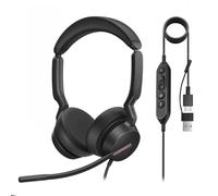 Yealink UH46 - Auriculares USB con micrófono con cancelación de ruido, auriculares estéreo con cable a través de USB-C/A para PC, ordenador, portátil, trabajo, oficina, centro de llamadas con equipos