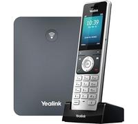 Yealink W76P - Teléfono IP inalámbrico - Cable - DECT - Montaje en Pared, computadora - Plata alabastro, Gris clásico