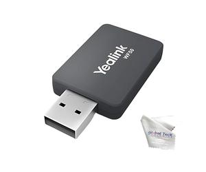 Yealink WF50 Wifi USB Dongle Adapter - for Voip Landline Desk Phones T46U, T44U, T43U, T48U, T56A, T55A, MP54, T46S, T53, T42S, Plug-and-Play, WPA/WPA2 encryption, HD Calls, Video Streaming, GTW Cloth