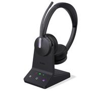 Yealink WH64 Dual Teams DECT & Bluetoot Auriculares Inalámbricos con Micrófono, Alcance de 606 pies Auriculares de Trabajo con Micrófono con Cancelación de Ruido 3X, 32H Tiempo de Conversación
