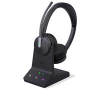 Yealink WH64 Dual UC DECT & Bluetoot Auriculares Inalámbricos con Micrófono, Alcance de 606 pies Auriculares de Trabajo con Micrófono con Cancelación de Ruido 3X, 32H Tiempo de Conversación