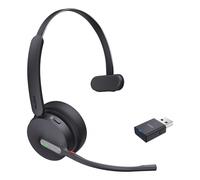 Yealink - WH64 Hybrid Mono Teams Auriculares Inalámbrico Diadema Oficina/Centro de llamadas MicroUSB Bluetooth Negro