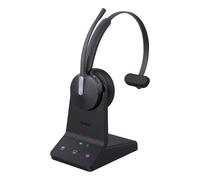 Auriculares Yealink WH64 Mono inalámbricos Bluetooth para oficina y Teams negros