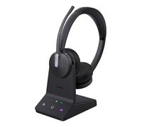 Yealink WH64 Dual Teams Auriculares inalámbricos Micro-USB Bluetooth Negro