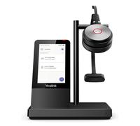 Yealink WH66 Mono Teams - Auriculares Inalámbricos DECT UC Workstation con Pantalla Táctil, Conectividad Multi-dispositivo y Tecnología Acoustic Shield para Microsoft Teams