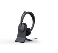 Yealink WH68 Hybrid DECT & Bluetooth Auriculares con ANC, 4 micrófonos con cancelación de Ruido, hasta 150 m de Alcance, 32 h de Tiempo de conversación, Espuma de Memoria, estación de Carga USB