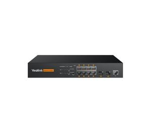 Yealink Yealink RCH-80 - Switch AV PoE+ gestionado para sistemas de videoconferencia Conmutador AV PoE+ gestionado L2+ de alto rendimiento para conectar