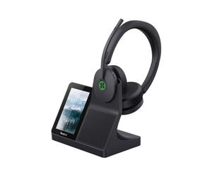 Yealink Yealink WH68 Workstation Auricular DECT Bluetooth Auricular inalámbrico profesional con estación todo en uno que integra hub, altavoz y pantalla