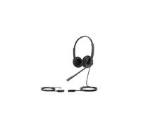 Yealink - YHS34 Auriculares Alámbrico Diadema Oficina/Centro de llamadas Negro - YHS34-DUAL