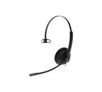 Yealink YHS34 Lite Mono - Auriculares monoaurales con Cable conexion rj, Compatible con Todos los telefonos Fijos, Color Negro
