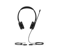 Yealink - YHS36 Auriculares Alámbrico Diadema Oficina/Centro de llamadas Negro, Plata - YHS36-DUAL