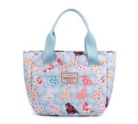 YEAMKE Bolso de hombro para mujer bolso de mano estampado bandolera de nylon, pájaro colorido, 24 * 10 * 21 cm