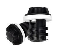 YEAMLTE 2 PCS Tapones de Drenaje para Refrigeradores, Repuesto de Tapón de Drenaje para Refrigerador, Compatibles con Yeti Refrigerador con RTIC Refrigerador, Negro