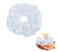 YEAMLTE Protector Anti Gotas Faldones de Velas, Blanco Comunión Protector de Goteos, Vela de Comunión Faldón, para Mesa de Vela para Bautizo Boda Cumpleaños (B)