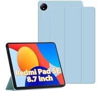 YeaQuelior Funda Compatible con Xiaomi Redmi Pad SE 4G 8.7 Pulgadas 2024, Carcasa Case Multi-ángulo Cubierta Folio con el Soporte, Auto Activación/Reposo, Azul Cielo