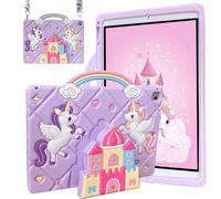 YeaQuelior Funda infantil para iPad de 9,7 pulgadas (6ª y 5ª generación, modelo 2018/2017), iPad Pro 9,7 (2016), iPad Air 2 y iPad Air, con asa, soporte, correa para el hombro