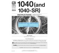 Year 2024 1040 (and 1040-SR) Instructions and Forms for filing 1040, 1040 for Seniors and schedules 1, 2 and 3: Also known as Publication 17 with filing forms