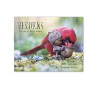 Year Calendar with Exquisitely Detailed Birds, Becorns - The Art of Avian Calendars 2025