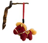 Year Horse Mascot - 12cm Soft Plush PP Cotton Hanging Collectible, Charming Souvenir | 2026 Gift Piece Featuring Craftwork For Bedroom Living Room Companions Celebrations Holiday Spaces
