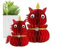 Year Of The Horse 2026 Centerpiece | Spring Festival Table Decorations | 3D Paper Horse Decor | For Party Desk Shelf Mantel Entrance TV Cabinet