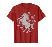 Year of The Horse 2026 Chinese New Year Silver Zodiac Camiseta