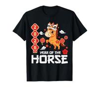 Year of The Horse 2026 Cute Kawaii Chinese New Year Kids Camiseta
