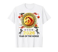 Year of The Horse 2026 Fun Happy Lunar Chinese New Year 2026 Camiseta