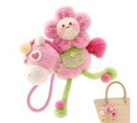 Year of the Horse Bag Charm - 2026 Horse Year Plush Mascot Pendant,Soft Stuffed Animal Charm,for Adults Family Friends Auspicious Handbag Backpack Purse Commuting Travel