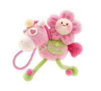Year Of The Horse Bag Charm- Colgante ligero de peluche de mascota de | Abalorio de muñeca de peluche suave | Adorno de muñeca de peluche de animal para adultos, bolso de mano, mochila