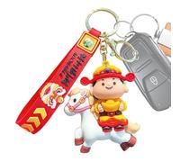 Year of The Horse Bag Charm - Silicone Bag Pendant, 2026 Cute Horse Keychain ZodiacPendant, Funny Cartoon LuckyCharm | For Women, Girls, Kids, Handbag, Backpack, Car, Office, School, Party Favors