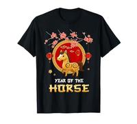 Year of The Horse Chinese Zodiac Cute Pony Lanterns Kids Camiseta