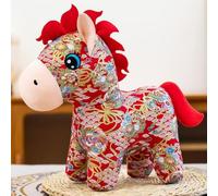 Year of The Horse Decorations,2026 Chinese New Year Horse Plush Figurine,Chinese Zodiac Hanging Stuffed Animals Ornaments,Horses Zodiac Animals Mascot,2026 Lunar New Years Gifts for Home Car Decor