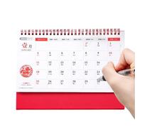 Year of the Horse Desktop Calendar - 2026 Monthly Planner, Festive Organizer for Scheduling, 3,15 pulgadas con soporte de base resistente, calendario chino para oficina y estudio mesa o mesa