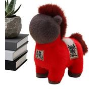 Year of The Horse Doll - Peluche de año lunar, Cuddly Chinese Horse Mascot Figure for Collectors | Soft Standing Plush for Boys, Girls, Friends, Sofá, Bed, Couch, Desk, Gift, Lunar Celebration Décor