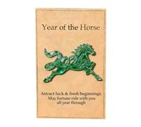 Year of the Horse Hug - 2D Acrylic Inspirational Keepsake - 3,15 pulgadas Horse Year Positive Card | for Kids Teens Adults Students Home Travel Work Meetings Waiting Rooms Studying Team Incentives