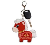 Year Of The Horse Keychains, 2026 Crying Horse 2D Acrylic New Year Souvenir, Decorative Horses Key Chain for Kids Boys Girls Children, Backpack Purse Bag Wallet Schoolbag Party Celebration Gift
