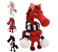 Year of the Horse Lucky Mascot 2026, colgante de muñeca de peluche de caballo, regalo de buena suerte, pequeño dije que simboliza fuerza, coraje, equilibrio y nuevos comienzos, apoya la ficha de la