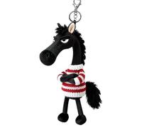 Year of the Horse Lucky Mascot 2026, colgante de muñeca de peluche de caballo, regalo de buena suerte, pequeño dije que simboliza fuerza, coraje, equilibrio y nuevos comienzos, apoya la ficha de la