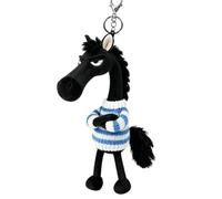 Year of the Horse Lucky Mascot 2026, colgante de muñeca de peluche de caballo, regalo de buena suerte, pequeño dije que simboliza fuerza, coraje, equilibrio y nuevos comienzos, apoya la ficha de la