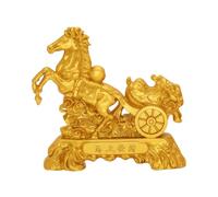 Year Of The Horse Ornament - 2026 Chinese New Yearr Horse Statue, Golden Metal Decorative Home Statue, Chinese New Year Horses Figurine For Cars Shop School Offices Cafes Bookstores Living Room