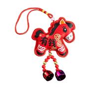 Year of the Horse Ornament - Imitación Embroidery Seasonal Decoration, Horse Year Mascot Pendant for Home, Work, Staircase, Wall, Garden, Backyard, Study, Bedroom, Cars, Wallets