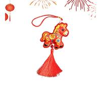 Year of The Horse Ornament,Imitation Embroidery Holiday Decoration, Spring Festival Fragrant Bag | for Home Decorators Office Staircase Wall Garden Backyard Study Bedroom Cars Wallets