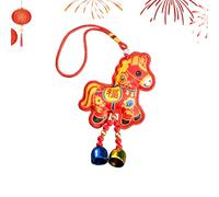 Year Of The Horse Ornament - Imitation Embroidery Seasonal Decoration | Horse Year Mascot Pendant | For Home Office Staircase Wall Garden Car Display, Auspicious Wealth Sachet Gift For Holidays Events