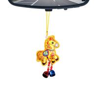 Year Of The Horse Ornament - Imitation Embroidery Seasonal Decoration | Horse Year Mascot Pendant | For Home Office Staircase Wall Garden Car Display, Auspicious Wealth Sachet Gift For Holidays Events