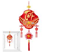 Year of The Horse Pendant - 2026 Horse Year Flocked Traditional Vietnamese Ornament, For Wall, Window, Living Room, Bedroom, Entryway | Decorative For Family, Friends, Vietnamese Traditional Wall DEC