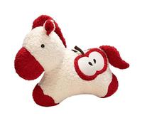 Year of the Horse Plush, Auspicious Toy Decor, 20 cm Cute Horse Stuffed Animal for Kids Adults, Soft Plush Fabric with Cotton, Ingot Fruit Style for Desktop Bedside Sofa Home Bedroom Nursery Car